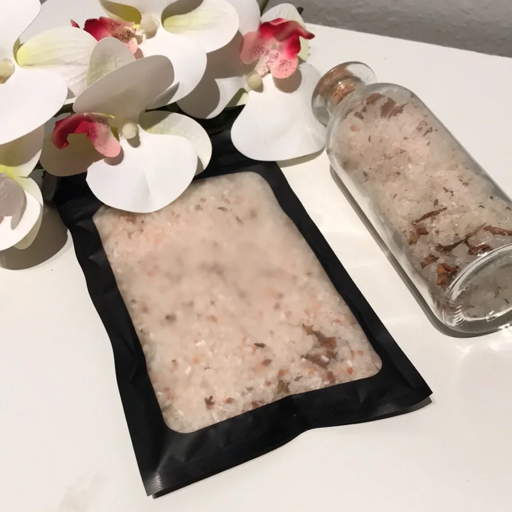 Hand Crafted SelfCare Soak Bath Salt Gift Bath Pamper Soaking Salts Packet FI…